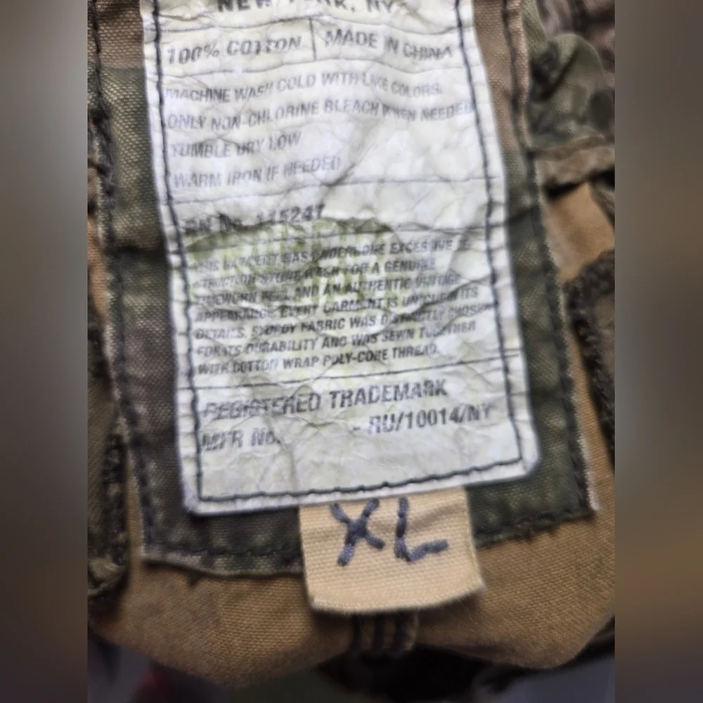 Vtg y2k Ruehl no 925 camo cargo pants  heavy duty